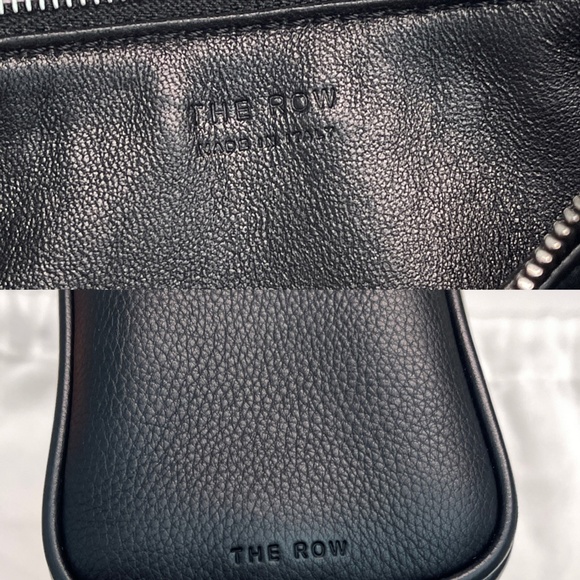 THE ROW Black 90s Zip leather Shoulder Bag Mini handbag Bag w/dust bag - Picture 13 of 16